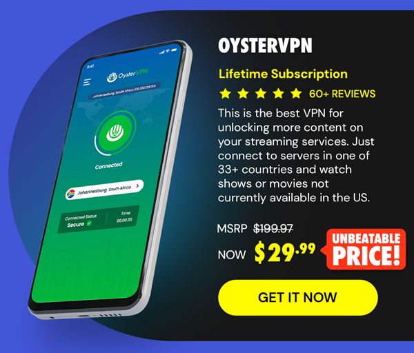 OysterVPN: VPN Lifetime Subscription