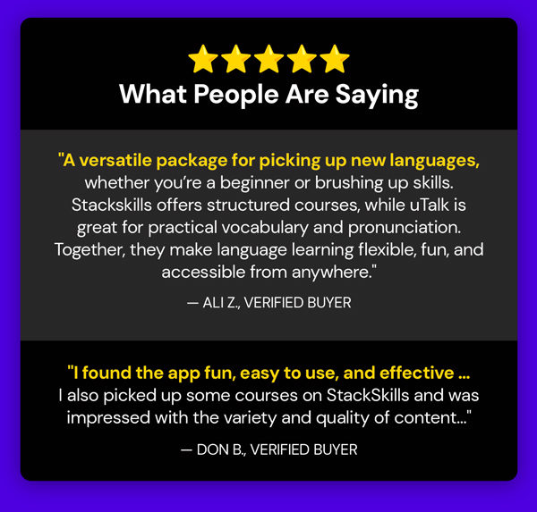 The Language Learner Lifetime Subscription Bundle ft. uTalk