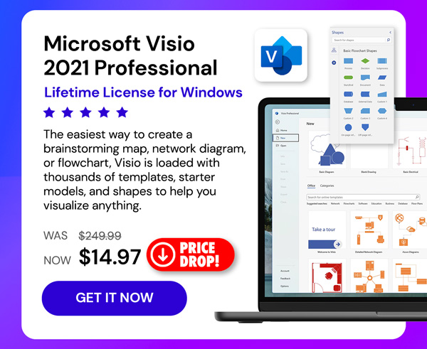 Microsoft Visio 2021 Professional: Lifetime License for Windows