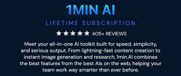 1minAI Advanced Business Plan Lifetime Subscription
