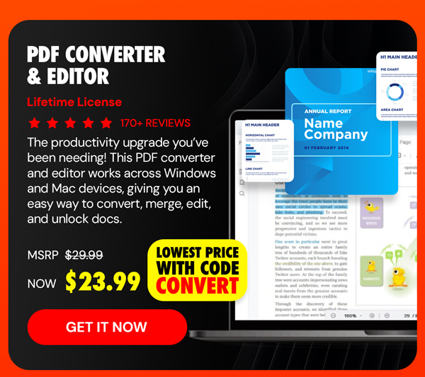 PDF Converter & Editor: Lifetime License