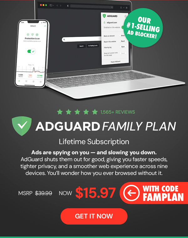 AdGuard Family Plan: Lifetime Subscription