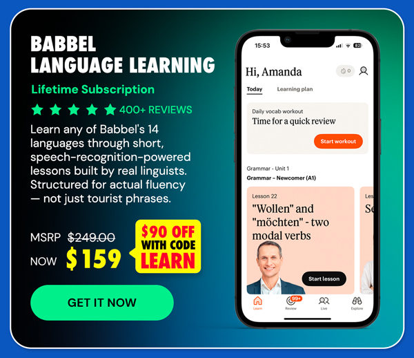 Babbel Language Learning: Lifetime Subscription (All Languages)