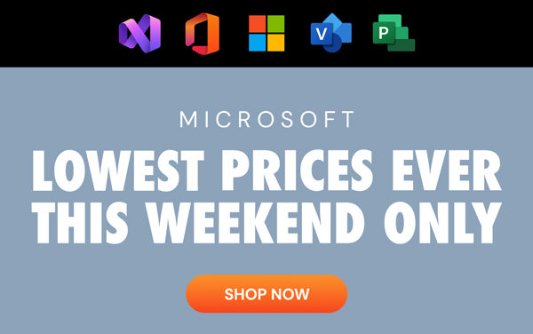 Microsoft Lowest Prices Ever This Weekend Only