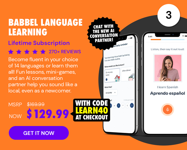 Babbel Language Learning: Lifetime Subscription (All Languages)