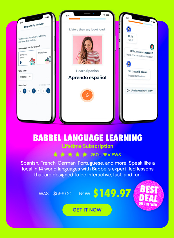 Babble Language Learning: Lifetime Subscription (All Languages)