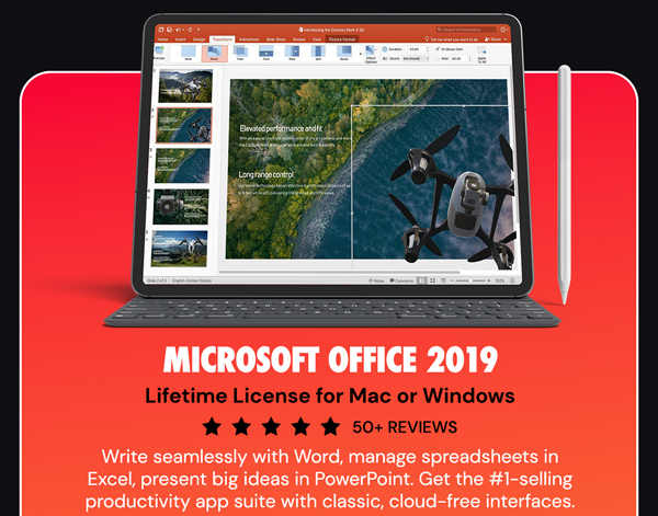 Microsoft Office 2019 for Windows or Mac Lifetime License