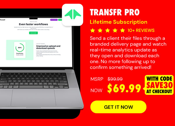 Transfr Pro: Lifetime Subscription