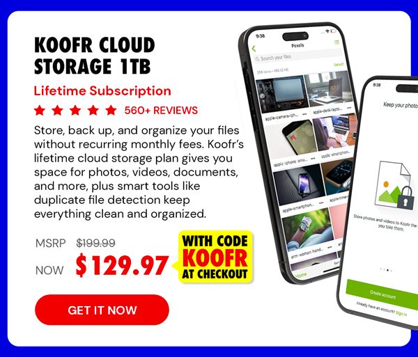 Koofr Cloud Storage: Lifetime Subscription (1TB)