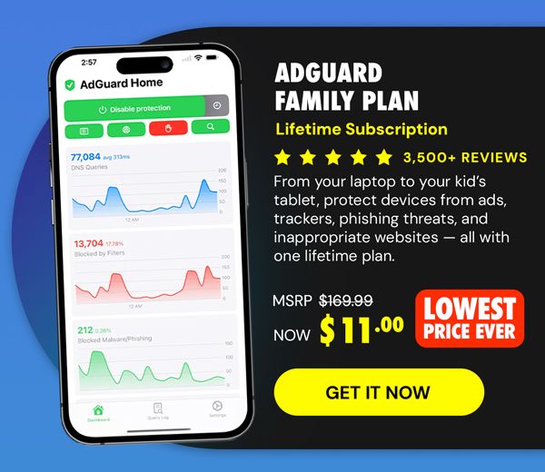 AdGuard Family Plan: Lifetime Subscription