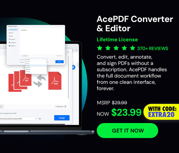 AcePDF Converter & Editor: Lifetime License