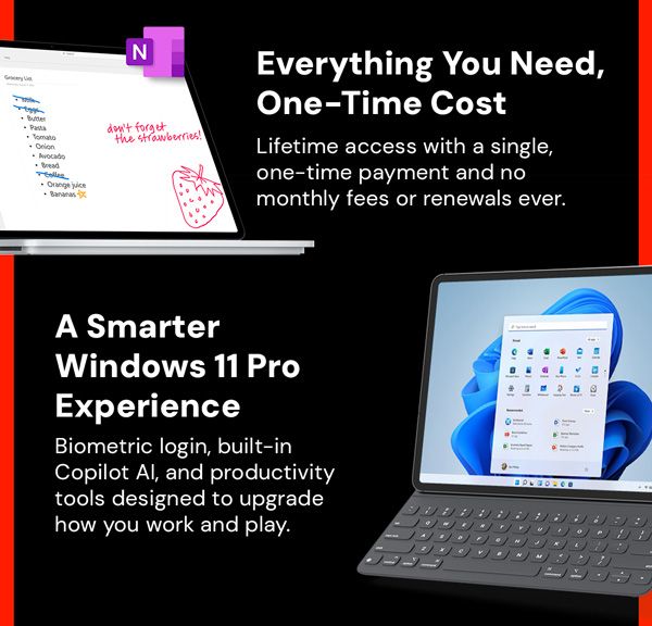 Microsoft Office 2024 Home & Business + Windows 11 Pro Bundle