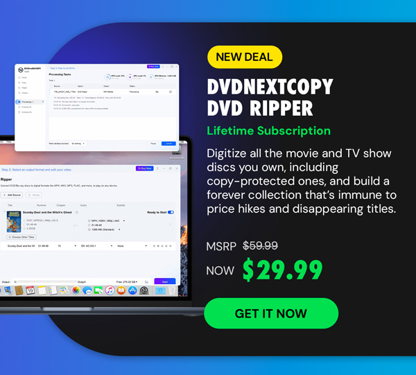 DVDneXtCOPY DVD Ripper: Lifetime Subscription
