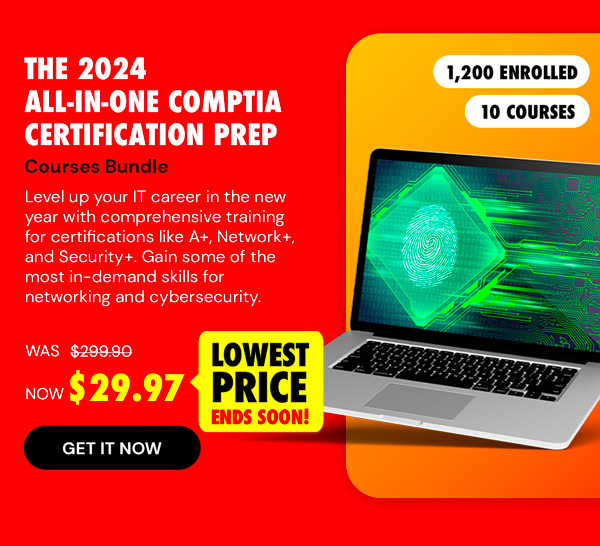 The 2024 All-in-One CompTIA Certification Prep Courses Bundle