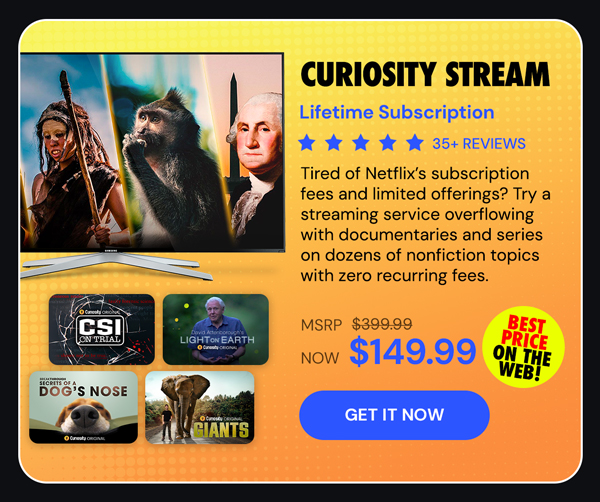 Curiosity Stream Standard Plan: Lifetime Subscription