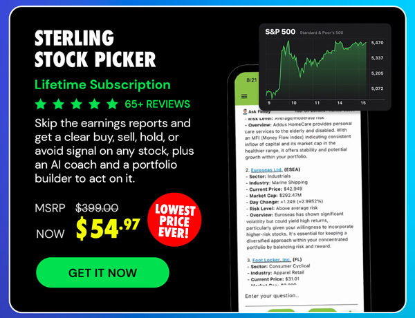 Sterling Stock Picker: Lifetime Subscription