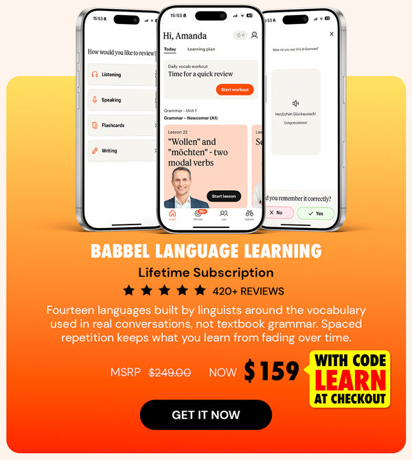 Babbel Language Learning: Lifetime Subscription (All Languages)