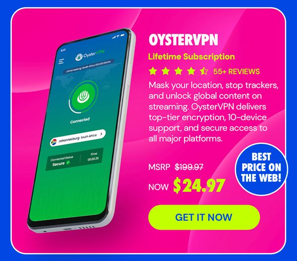OysterVPN: VPN Lifetime Subscription