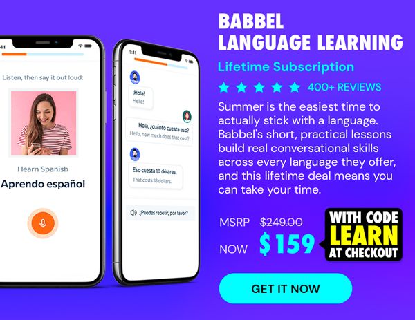 Babbel Language Learning: Lifetime Subscription (All Languages)