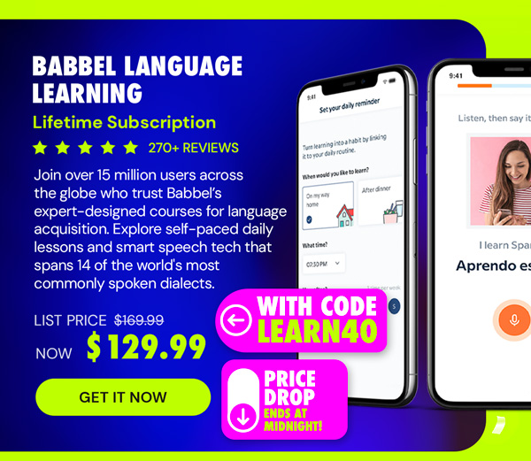 Babbel Language Learning: Lifetime Subscription (All Languages)