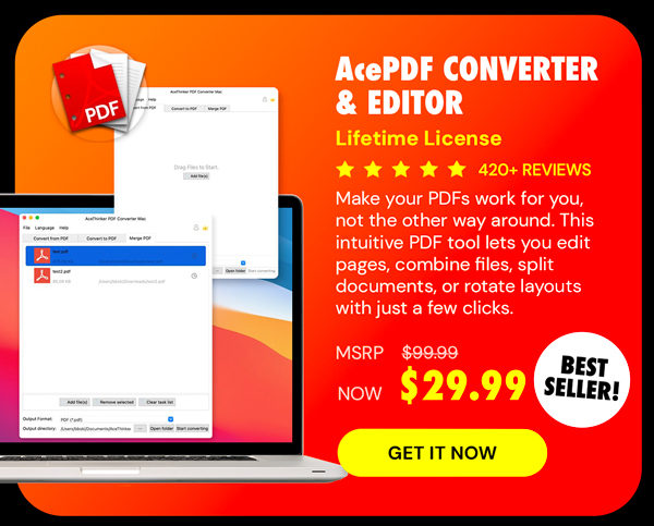 AcePDF Converter & Editor: Lifetime License