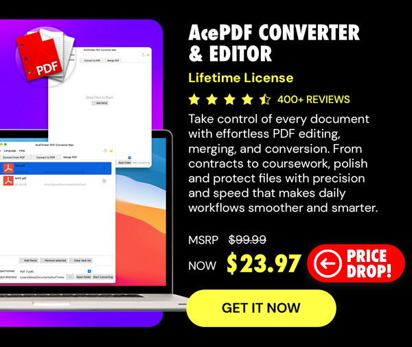 AcePDF Converter & Editor: Lifetime License