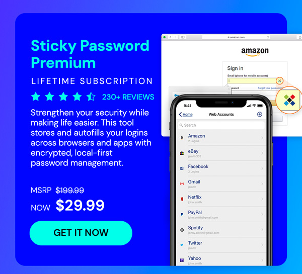 Sticky Password Premium: Lifetime Subscription