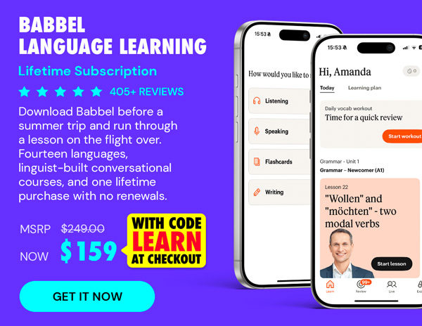 Babbel Language Learning: Lifetime Subscription (All Languages)