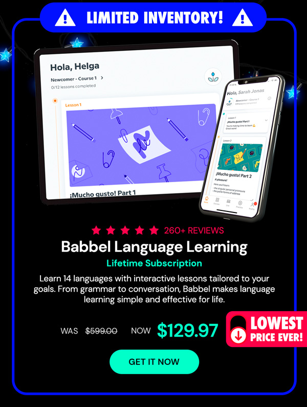 Babbel Language Learning: Lifetime Subscription (All Languages)