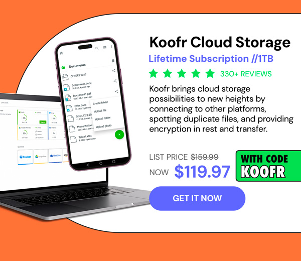 Koofr Cloud Storage: Lifetime Subscription (1TB)