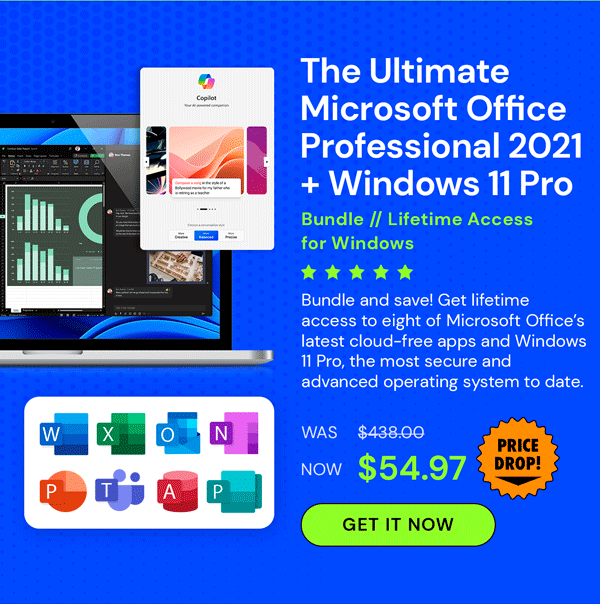 The Ultimate Microsoft Office Professional 2021 for Windows: Lifetime License + Windows 11 Pro Bundle