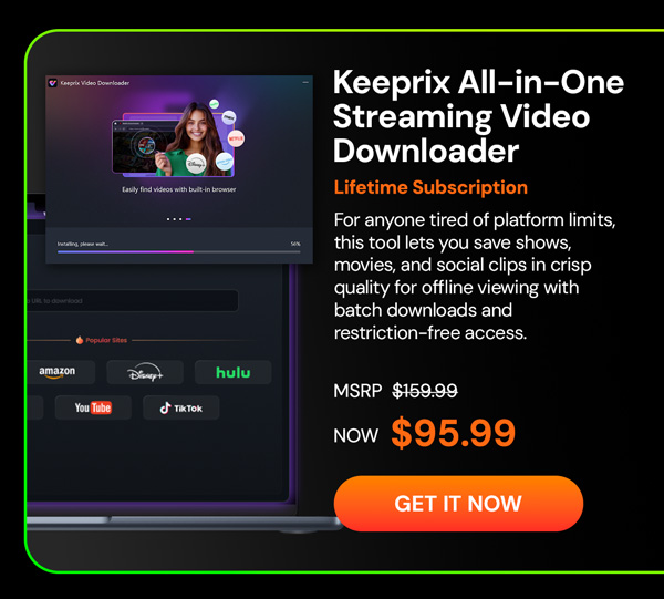 Keeprix All-in-One Streaming Video Downloader: Lifetime Subscription