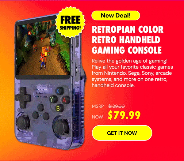 Retropian Color & Pro Retro Handheld Gaming Consoles