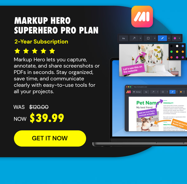 Markup Hero Superhero Pro Plan: 2-Yr Subscription