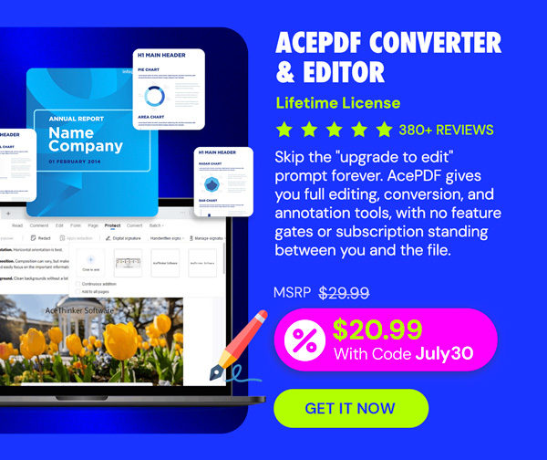 AcePDF Converter & Editor: Lifetime License