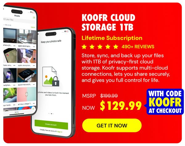 Koofr Cloud Storage: Lifetime Subscription (1TB)
