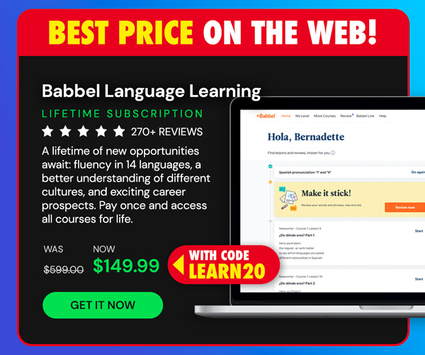 Babbel Language Learning: Lifetime Subscription (All Languages)