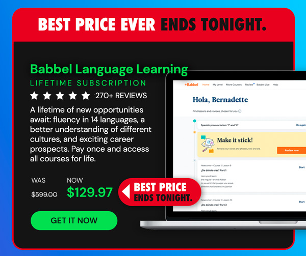Babbel Language Learning: Lifetime Subscription (All Languages)