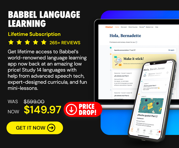 Babbel Language Learning: Lifetime Subscription (All Languages)