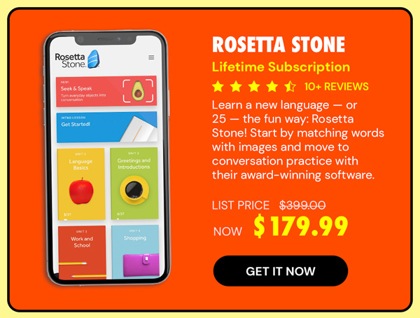 Rosetta Stone: Lifetime Subscription (All Languages)