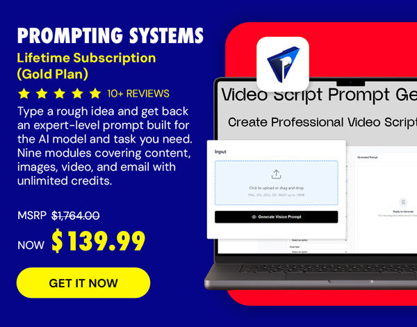 Prompting Systems: Lifetime Subscription (Gold Plan)