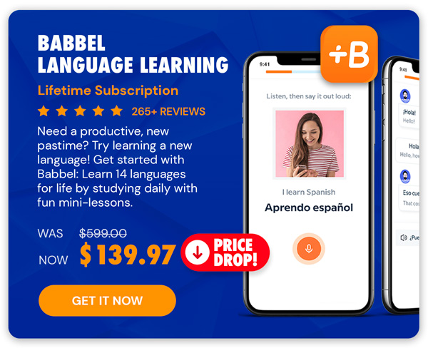 Babbel Language Learning: Lifetime Subscription (All Languages)