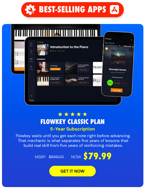 Flowkey Classic Plan: 5-Year Subscription