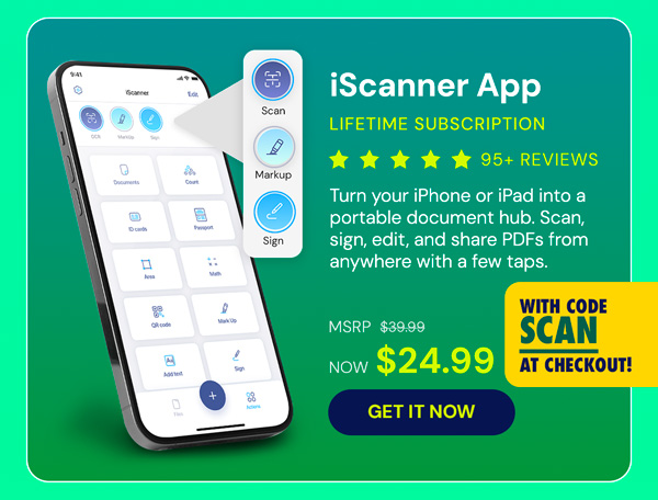 iScanner App: Lifetime Subscription