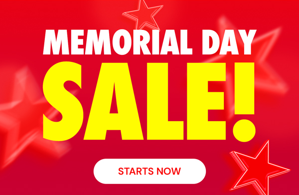 Memorial Day Sale! Starts Now