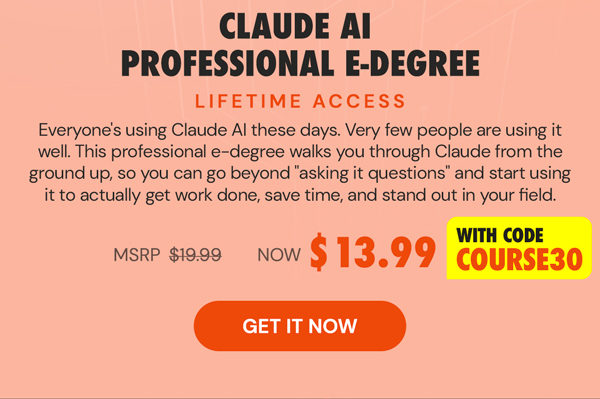 Claude AI Professional E-Degree