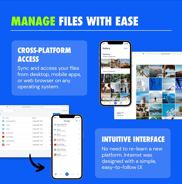 Internxt Cloud Storage Lifetime Subscription: 2TB to 100TB Plans