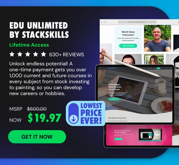 EDU Unlimited by StackSkills: Lifetime Access