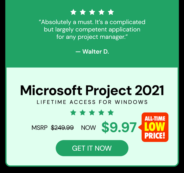 Microsoft Project 2021 Professional: Lifetime License for Windows
