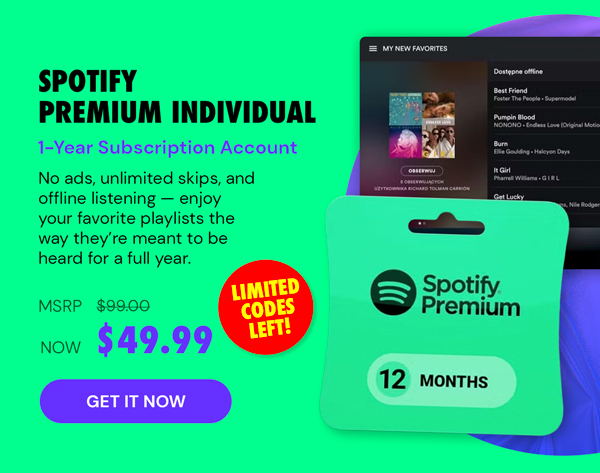 Spotify Premium: 1-Year Subscription Account